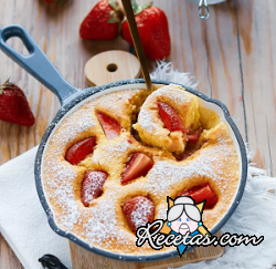 Clafoutis de fresas