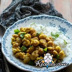 Coliflor al curry
