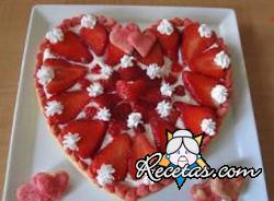 Corazón de fresas