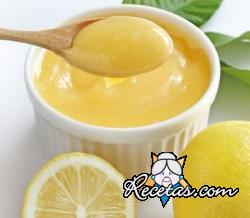 Crema de limón sin huevos ni leche