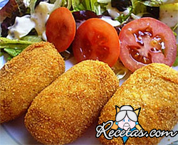 Croquetas de arroz con queso