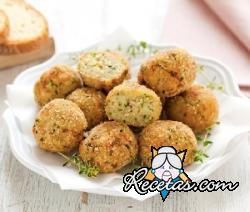 Croquetas de calabacines y pan