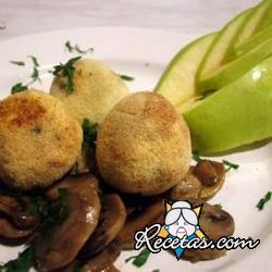 Croquetas de pollo y setas