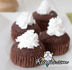 Cupcakes de chocolate y manzana