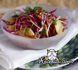 Ensalada de col y manzanas reinetas