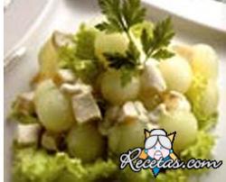 Ensalada de verdura y melón