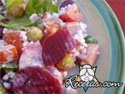 Ensalada de remolacha y huevo