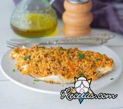 Filetes de besugo al horno gratinados