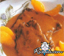 Filete de res a la naranja