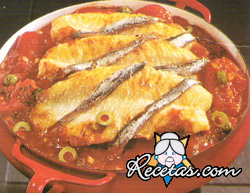 Filetes de pescado a la portuguesa