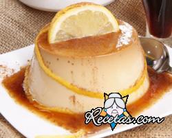 Flan de limón