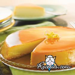 Flan de limón