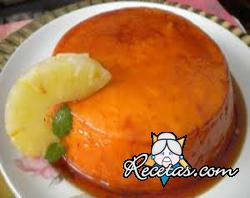 Flan de piña