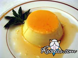 Flan de naranja