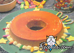 Flan de dulce de leche