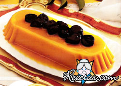 Flan de naranja y calabaza