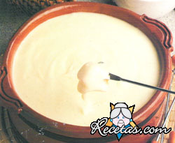 Fondue de queso sin vino