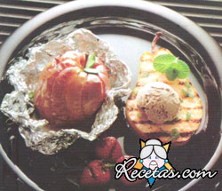 Frutas en el grill