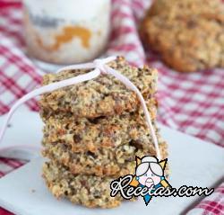 Galletas Fit con avena y manzanas