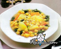 Garbanzos con acelga