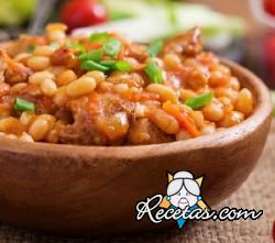 Guisado de ternera con frijoles