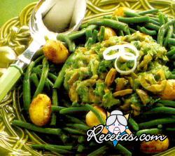 Habichuelas verdes con aceitunas
