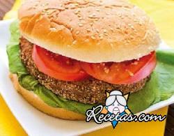 Hamburguesa vegana casera