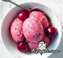 Helado de cereza