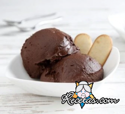 Helado de chocolate