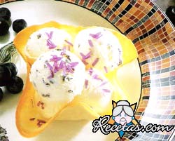 Helado de lavanda