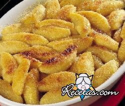 Manzanas gratinadas al horno