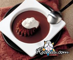 Mini pudding de chocolate
