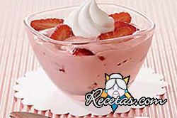 Mousse de frutillas