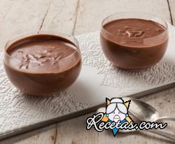 Mousse de chocolate sin huevos