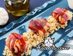 Nuggets de pollo y tocino