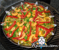 Paella al aire libre