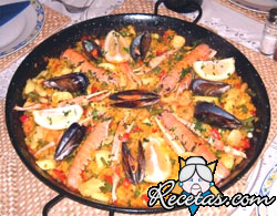 Paella mar y tierra