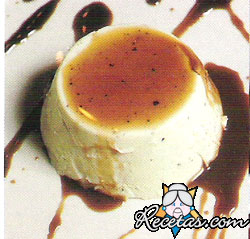 Panna cotta con aceto balsámico