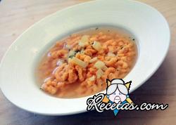 Passatelli de calabaza al rábano