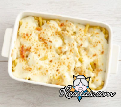 Pasta al horno con coliflor