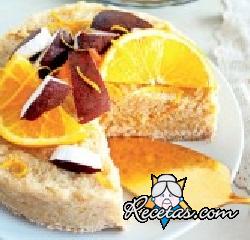 Pastel de naranja y coco