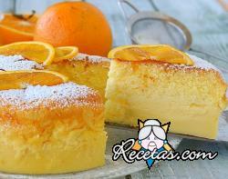 Pastel mágico de naranja