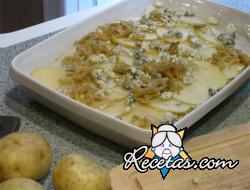 Patatas al queso azul