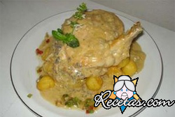 Pechuga de pollo al champiñón