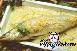 Pescado con crema de aromas