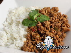 Picadillo con hongos