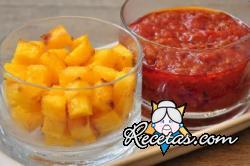 Picatostes de polenta y salsa