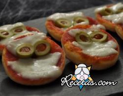 Pizzetas de Halloween