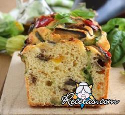 Plum Cake salado con verduras