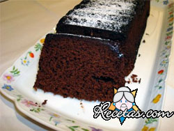 Plum cake de chocolate (microondas)
